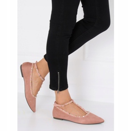 Ballerines à clous roses 127-13 Rose 2