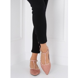 Ballerines à clous roses 127-13 Rose 4
