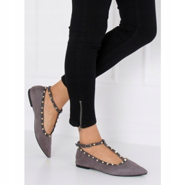 Ballerines à talons grises 127-13 Gris 1