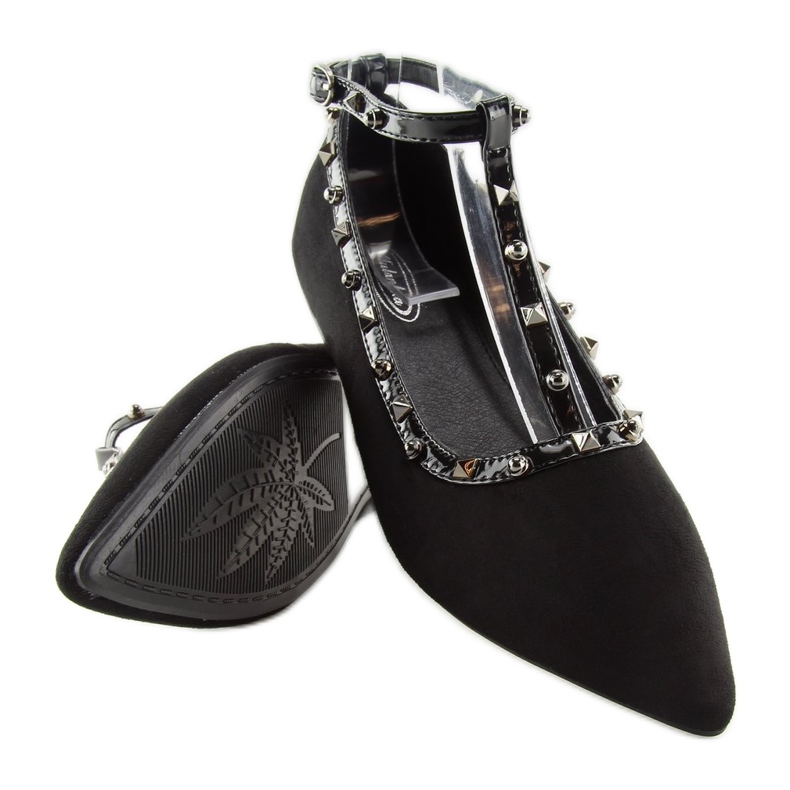 Ballerines noires 127-13 Noir le noir 1