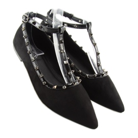 Ballerines noires 127-13 Noir le noir 2