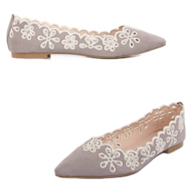 Ballerines ajourées grises LT99P Gris 5