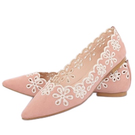 Ballerines roses ajourées LT99P Rose 3