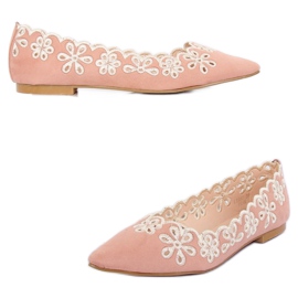 Ballerines roses ajourées LT99P Rose 5