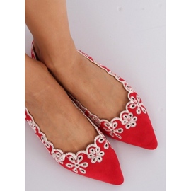 Ballerines rouges ajourées LT99P Rouge 4