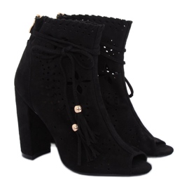 Bottes à bout ouvert noir bout ouvert M285P Noir le noir 6