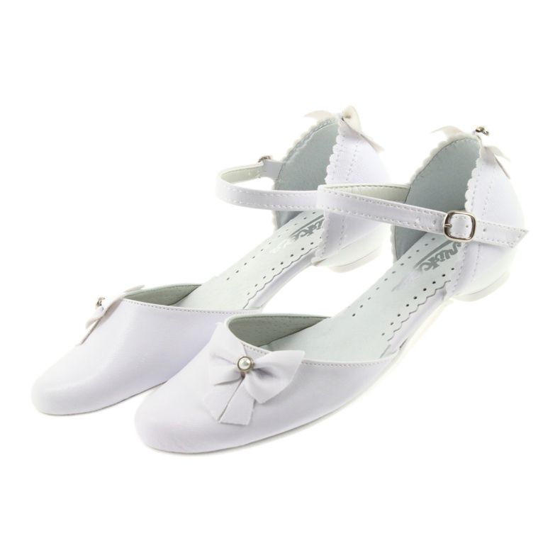 Ballerines de communion enfant blanches Miko 4 Ballerines de communion enfant blanches Miko 4