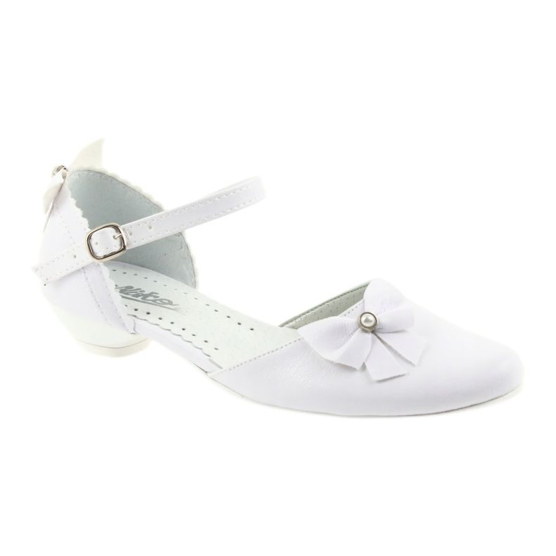 Ballerines de communion enfant blanches Miko 1 Ballerines de communion enfant blanches Miko 1