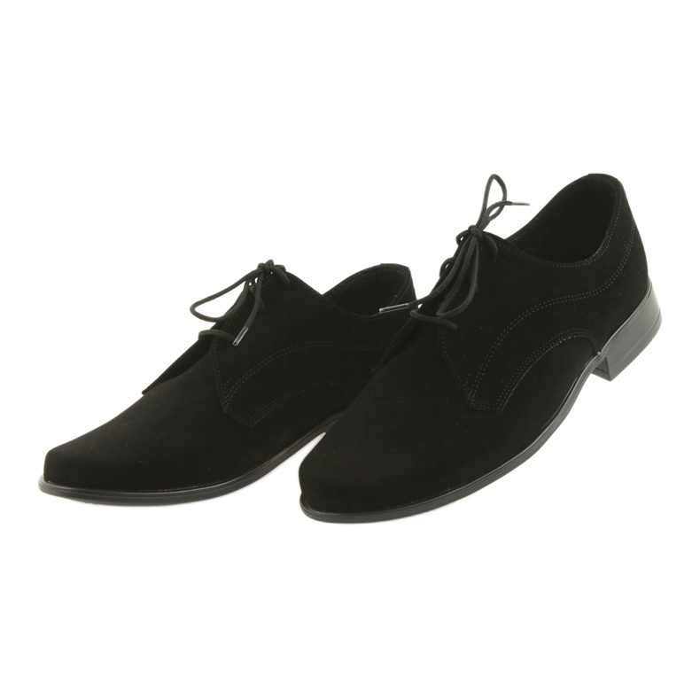 Chaussures enfant Miko, daim, chaussures de communion noires le noir 4