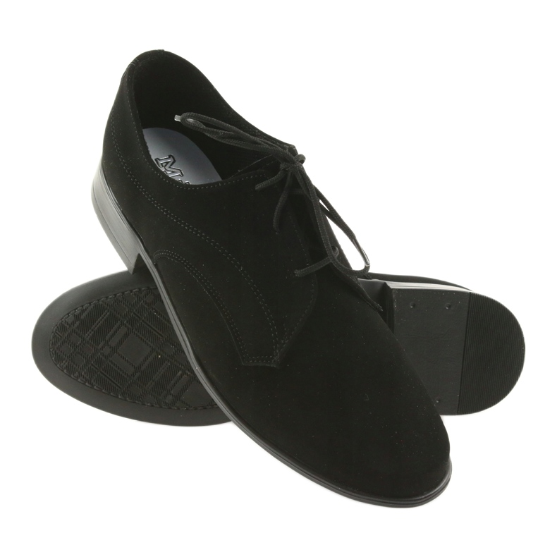 Chaussures enfant Miko, daim, chaussures de communion noires le noir 3
