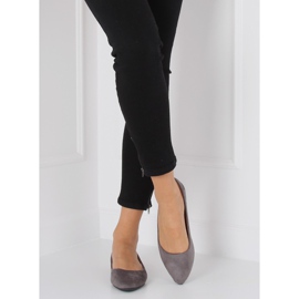 Ballerines nez gris amande WD39P Gris 2