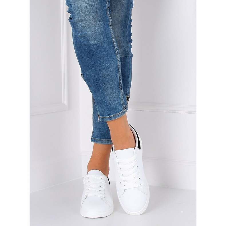 Baskets femme noires et blanches BL147P Noir 2