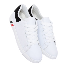 Baskets femme noires et blanches BL147P Noir 1