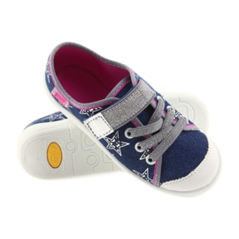 Befado chaussures enfants pantoufles baskets 251X113 gris rose bleu marin 4