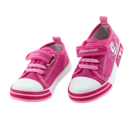 Baskets enfant American Club roses avec velcro 28/19 4
