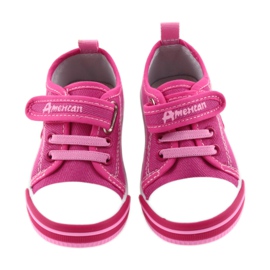 Baskets enfant American Club roses avec velcro 28/19 3