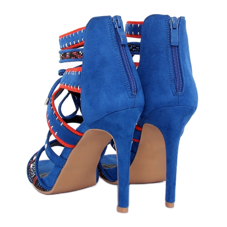 Sandales gladiateur bleues MT029 Bleu 1 Sandales gladiateur bleues MT029 Bleu 1