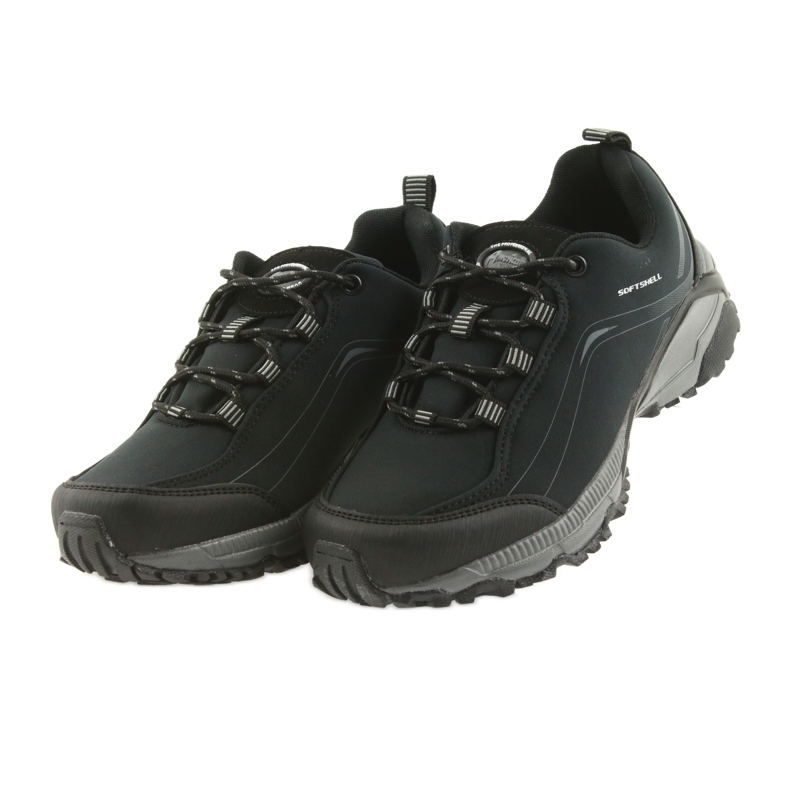 American Club Chaussures de sport femme nouées softhell imperméable américain WT06/19 le noir 4
