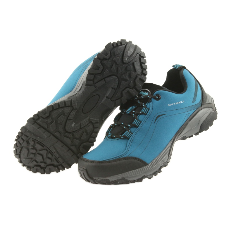 American Club Chaussures de sport féminin américaines liées à Softhell imperméable WT06 / 19 Bleu 5