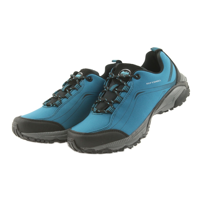 American Club Chaussures de sport féminin américaines liées à Softhell imperméable WT06 / 19 Bleu 4