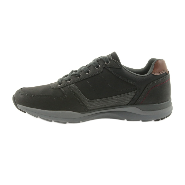 American Club Chaussures de sport légères pour hommes American RH01 / 19 noir le noir brun gris 2