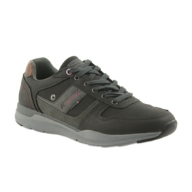 American Club Chaussures de sport légères pour hommes American RH01 / 19 noir le noir brun gris 1