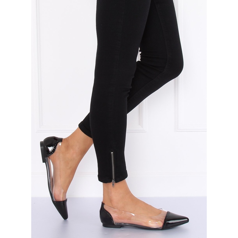 Ballerines transparentes noires N18-292 Noir le noir 1