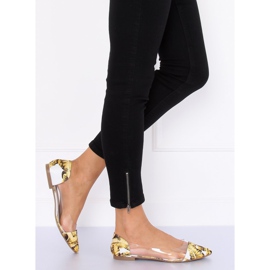 Ballerines transparentes jaunes 333-60 Jaune 3