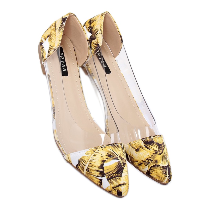 Ballerines transparentes jaunes 333-60 Jaune 2