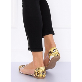 Ballerines transparentes jaunes 333-60 Jaune 5