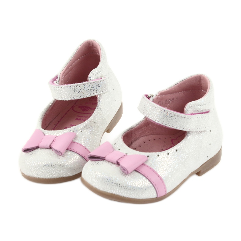 Ballerines velcro chaussures enfants Ren But 1493 DISKO blanche gris rose 4 Ballerines velcro chaussures enfants Ren But 1493 DISKO blanche gris rose 4