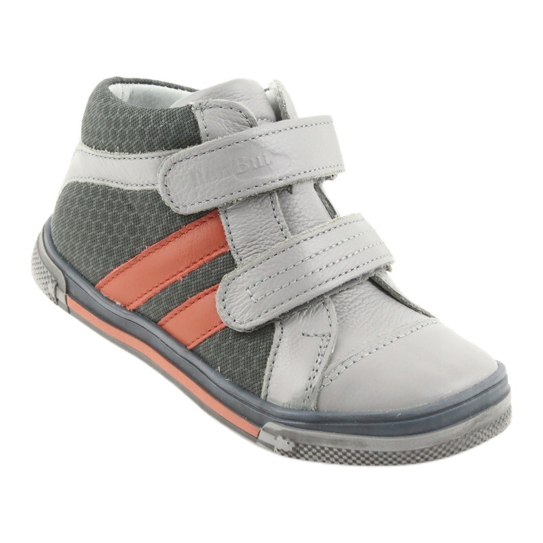 Bottines chaussures pour enfants Velcro Ren But 3225 gris / orange multicolore bleu marine 1