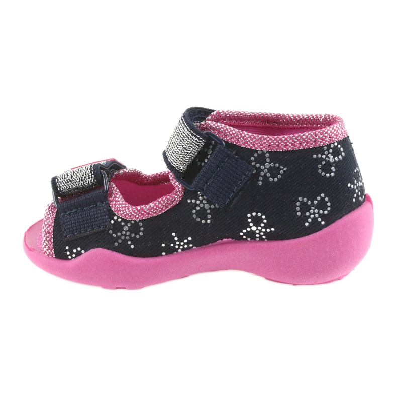 Befado chaussons chaussures enfants 242P089 bleu marine rose gris 2