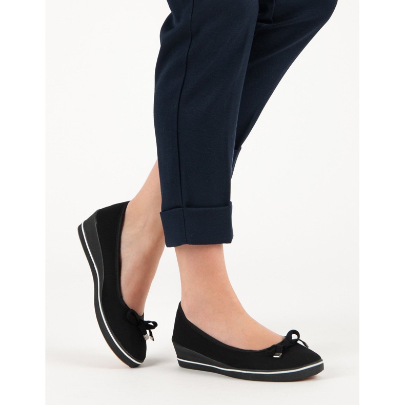 Ballerine compensée noir 2