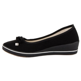 Ballerine compensée le noir 4