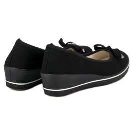 Ballerine compensée le noir 5