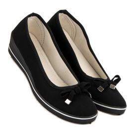 Ballerine compensée le noir 6