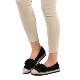 Comer Espadrilles Avec Noeud le noir 1