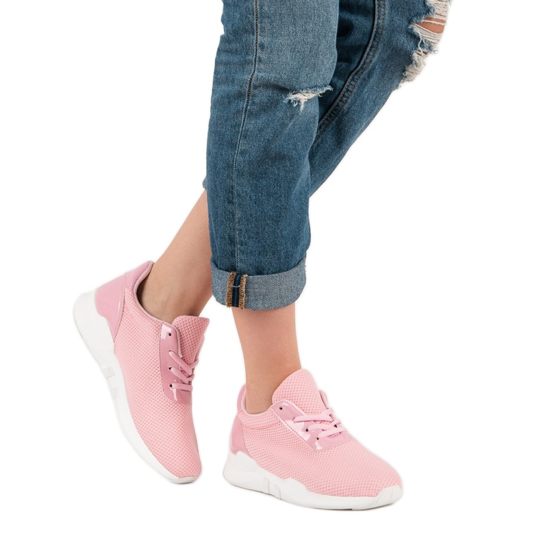 Chaussures de sport à la mode rose 2