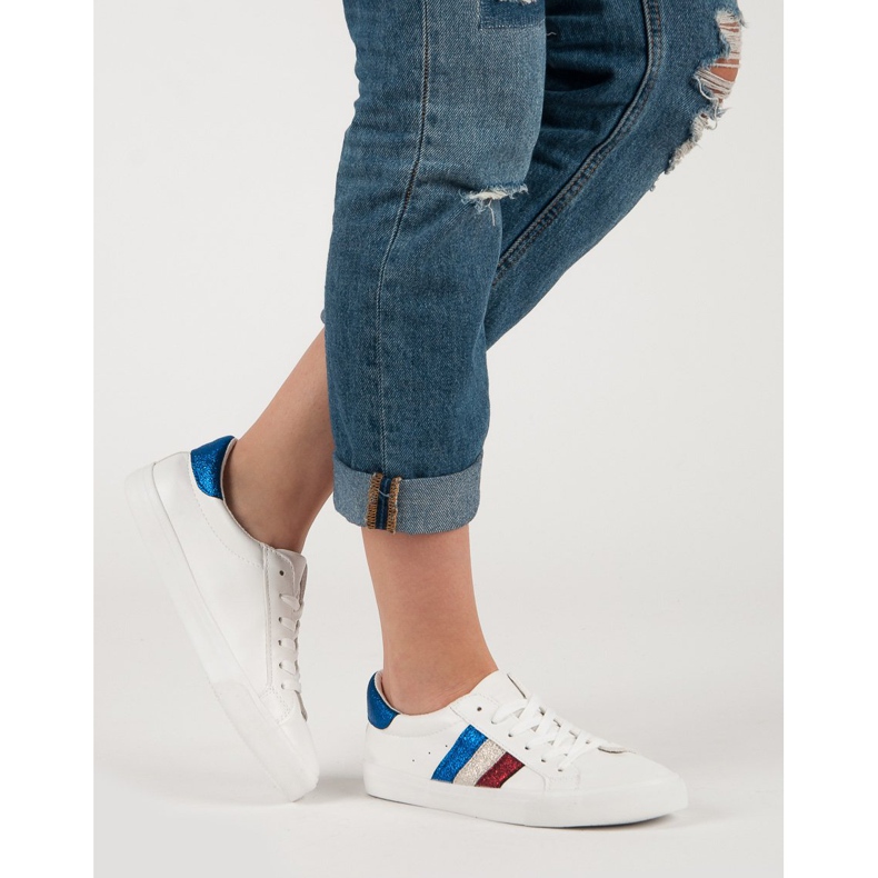 Comer Baskets blanches à lacets 2