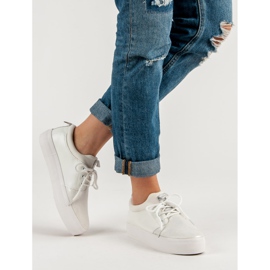 Baskets à enfiler blanc 2