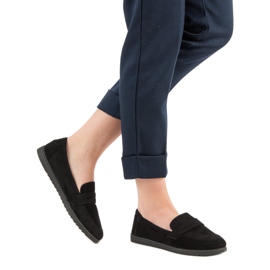 Comer Mocassins en daim noir 2
