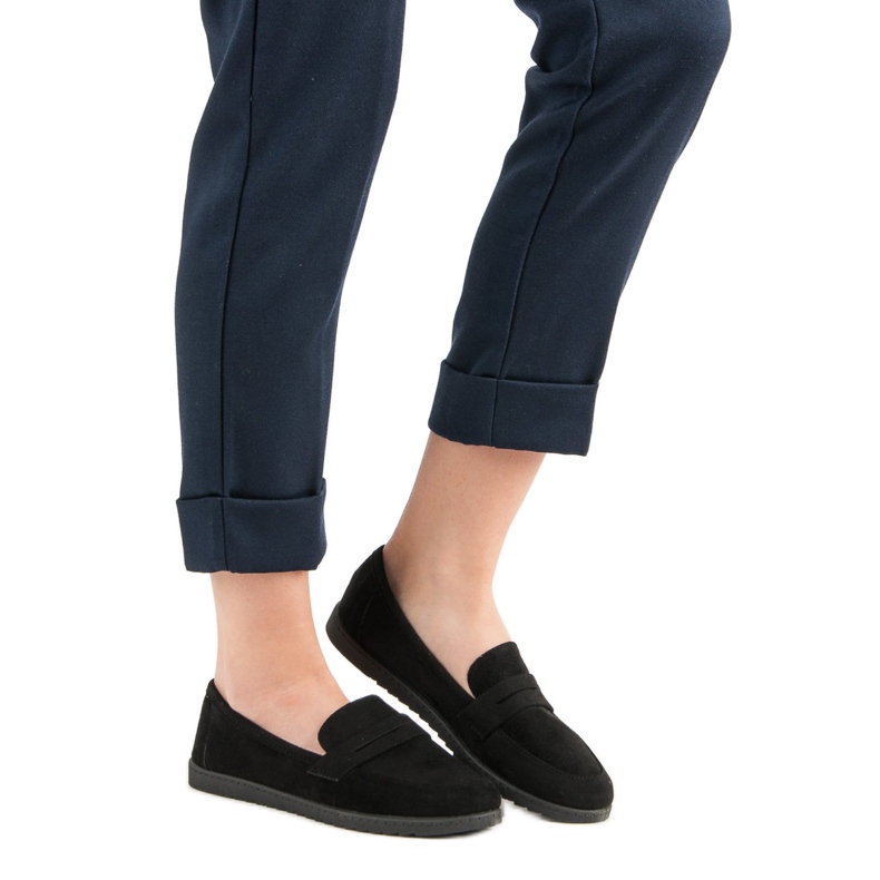 Comer Mocassins en daim noir 1