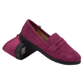 Comer Mocassins en daim violet 5