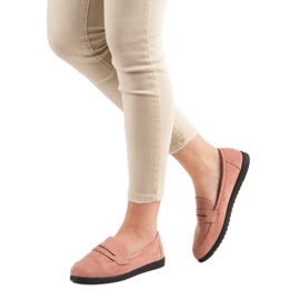 Comer Mocassins en daim rose 6