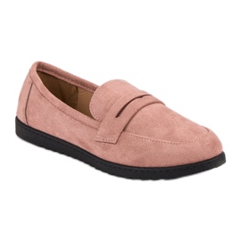Comer Mocassins en daim rose 1