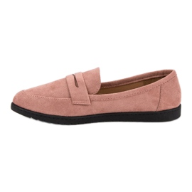 Comer Mocassins en daim rose 2