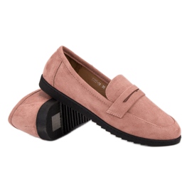 Comer Mocassins en daim rose 3