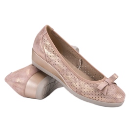 Vinceza Escarpins compensés confortables rose 1
