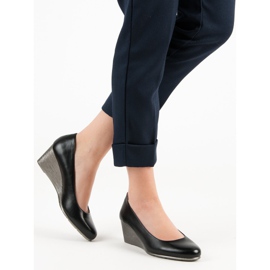 Escarpins classiques sur le compensé VINCEZA noir 2